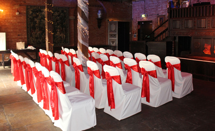 Wedding chair covers for hire - plain